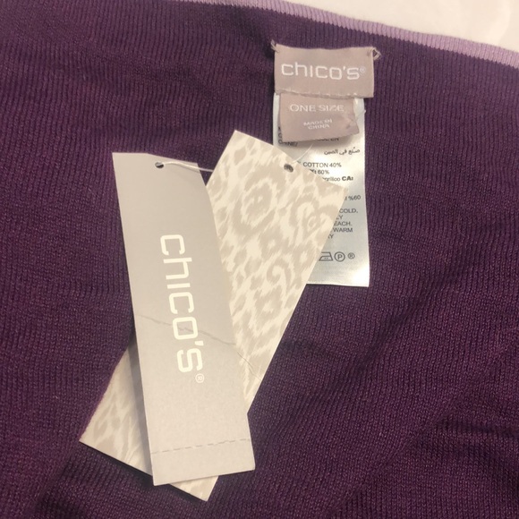 Chico’s NWT reversible infinity scarf - Picture 4 of 8